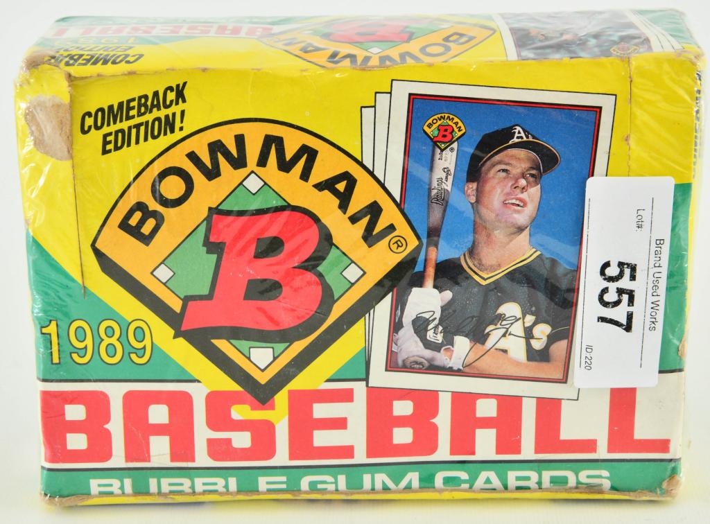 1989 Bowman Baseball Bubble Gum Card Set: 1989 Bowman Baseball Bubble Gum Card Set Comeback Edition 1 Pack Is Missing , But Box Comes Cellophane Wrapped