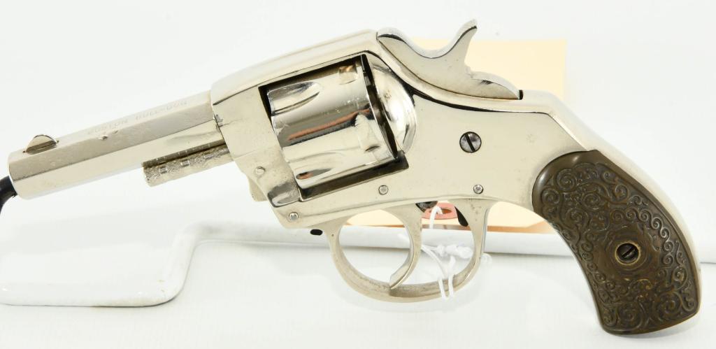 Iver Johnson Boston Bulldog Revolver .32: Up Next We Have an Iver Johnson Boston Bulldog Revolver Chambered in .32 Caliber, 2 1/2" Octagon Barrel, Appears to Have Been Re-Nickeled, and Appears in Great Condition. Serial #9737.