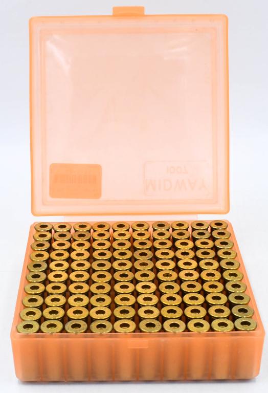 100 Ct New Midway Empty .44 Rem Mag Brass Casings: 100 Ct New Midway Empty .44 Rem Mag Brass Casings For Reloading, Also Comes With Midway 1007 Plastic Ammunition Storage Container