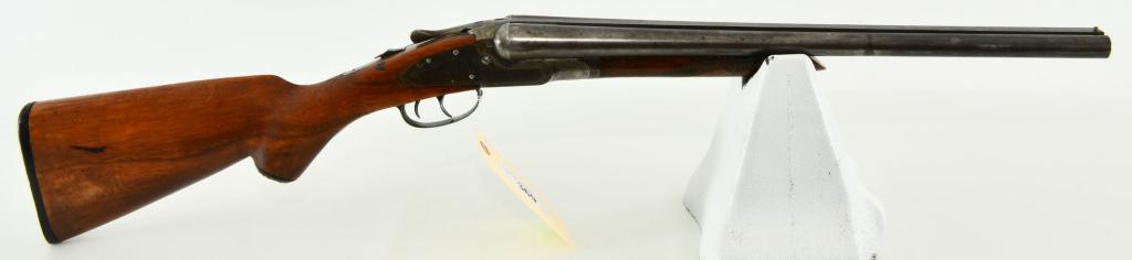 Central Arms Co. 12 Gauge SXS Coach Gun: Up Next We Have an Old Central Arms Co. 12 Gauge Side By Side Coach Gun, Hammerless, 18 1/2" Solid Rib Barrels, Front Bead Sight, Bores Look Good, Double Triggers, Stock Repairs and Damage at Wrist.