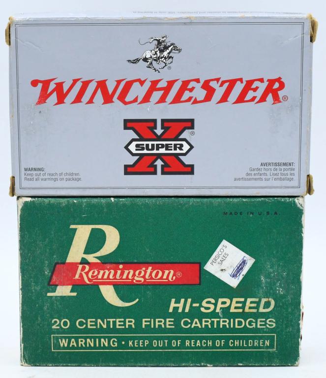 40 Rounds Of .270 Winchester Ammunition: 40 Rounds Of .270 Winchester Ammunition, 20 Rounds Are Winchester 130 Grain SilvT Ammo & 20 Rounds Are Brass Cased Mixed Head Stamped Ammo