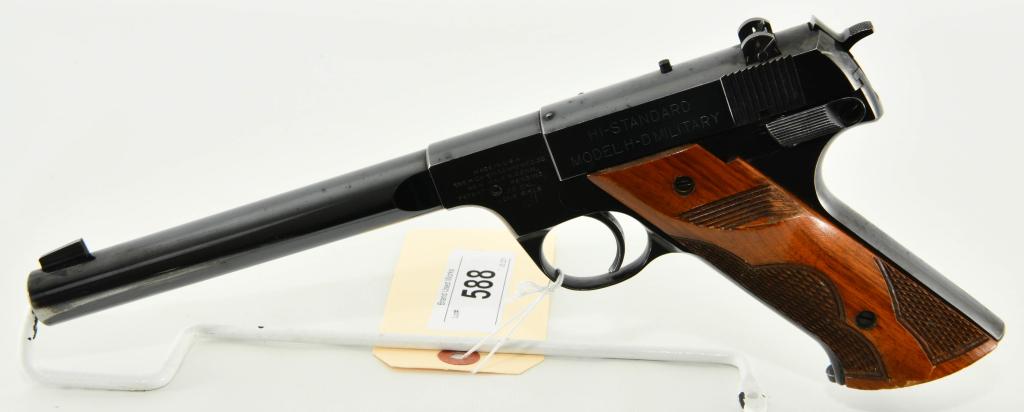 Hi Standard H-D Military Model Target Pistol .22LR: Up Next We Have a Hi Standard H-D Military Model Target Pistol Chambered in .22 LR, Heavy Target Barrel Measures 6 3/4", Serial #161006 Dates to 1945. Comes With One Magazine, Overall Appears in Great