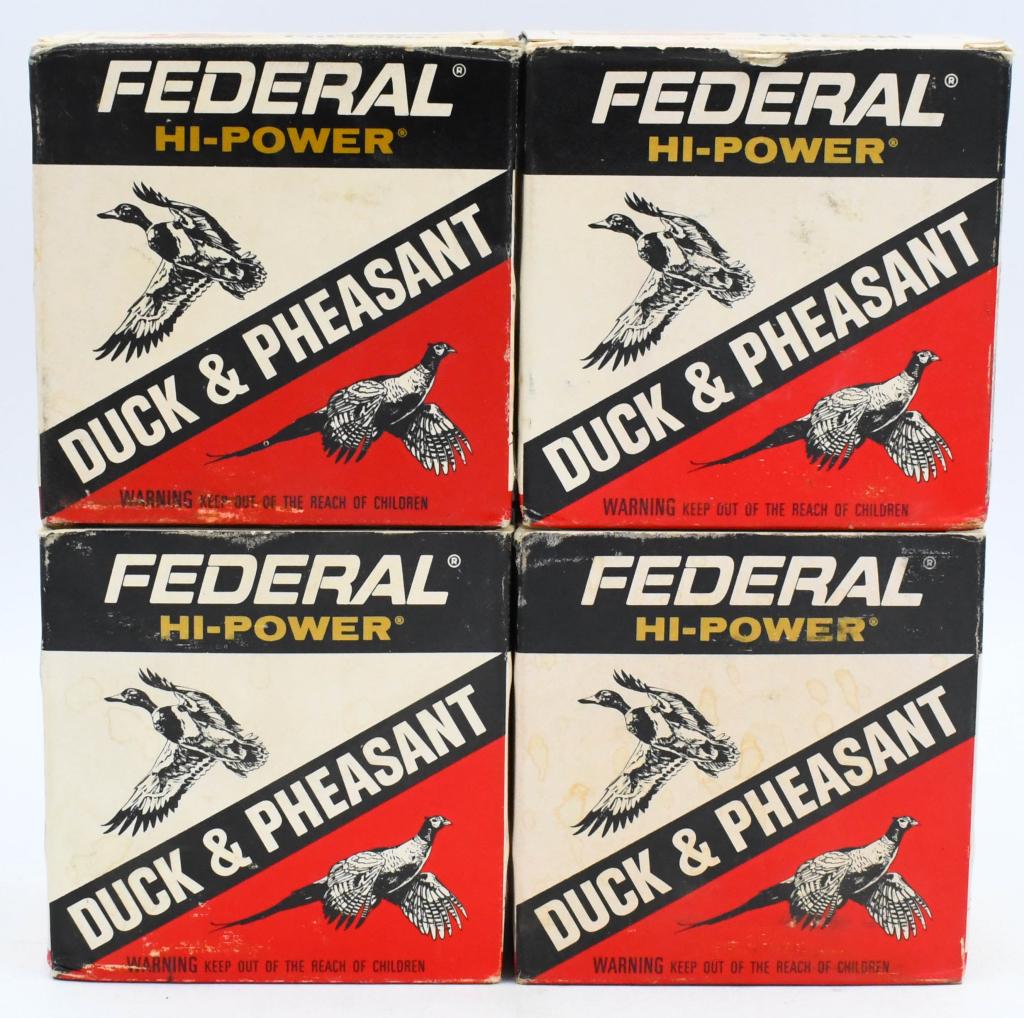 100 Rounds of Federal Hi Power 12 Ga Shotshells: 100 Rounds of Federal Hi Power 12 Ga Shotshells, Duck & Pheasant 6 Shot Plastic Shotshells Made in USA