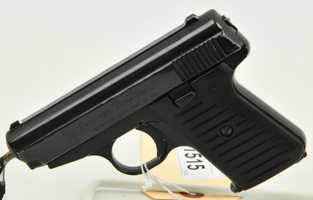 Bryco Jennings Model 38 Semi Auto Pistol .380: Up Next We Have a Bryco Jennings Model 38 Semi Auto Pistol Chambered in .380 ACP, Comes with 1 Magazine, Appears In Great Pre-owned Condition.
