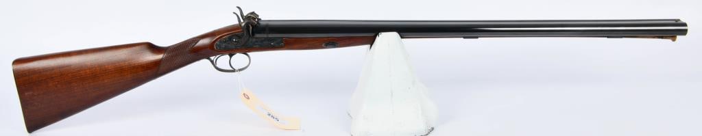 Pedersoli Classic Side By Side Percussion 12 Gauge: Up Next We Have a Nice Pedersoli Classic Side By Side Black Powder Percussion 12 Gauge Shotgun, Case Color Receiver, Double Triggers, 28" Barrels, Front Bead Sight, Ramrod, and Overall Appears in Grea