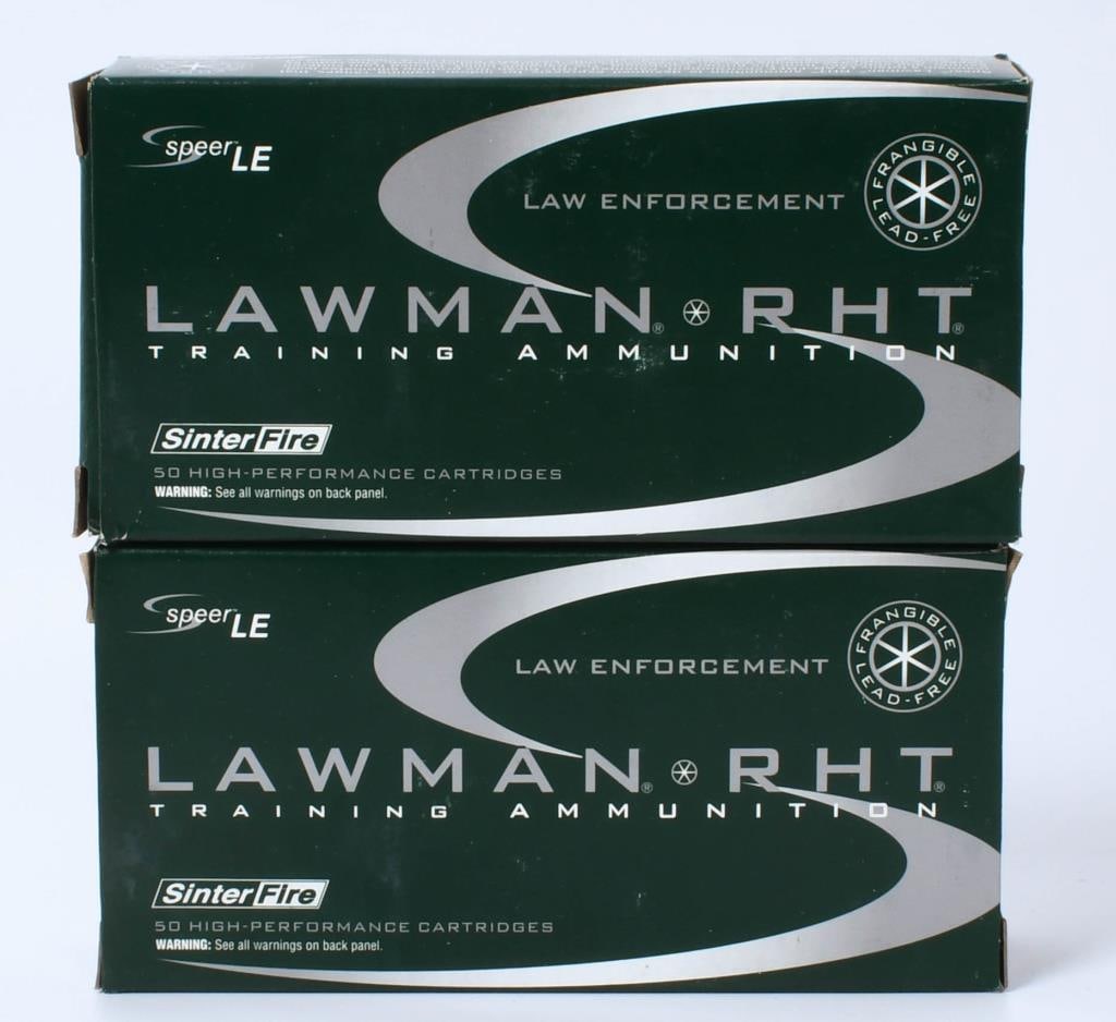 100 Rounds of Speer Lawman .45 Gap Ammunition: 100 Rounds of Speer Lawman .45 Gap Ammunition, 140 Grain RHT CF , Lawman RHT Lead Free Ammunition Is Designed to Meet The Strict Indoor Training Needs Of Law Enforcement Professionals.