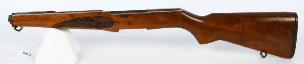Alamo Scouts M1 Garand Wood Stock: Up Next We Have an Engraved Alamo Scouts M1 Garand Wood Stock, Complete With Buttplate.