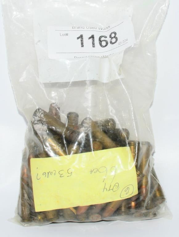 Approx 66 Rounds of Mixed .30 Carbine Ammunition: Approx 66 Rounds of Mixed .30 Carbine Ammunition, Brass Cased Round Nose Mixed Head Stamped Ammunition