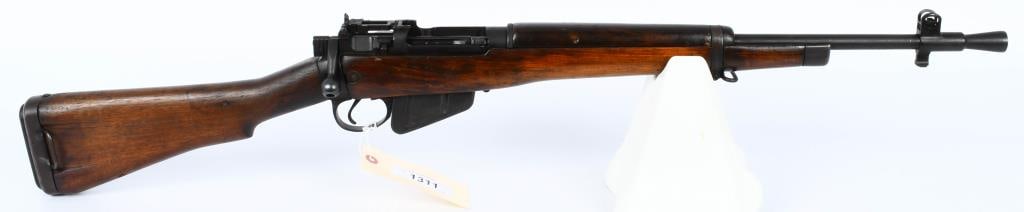 Lee-Enfield Rifle No.5 Mk I (F) Jungle Carbine: Up Next We Have a Lee-Enfield Rifle No.5 Mk I (F) ROF Jungle Carbine Chambered in .303 British, Dated 1945, Flip up Rear Sights, Fixed Front With Bayonet Lug, Comes With One Magazine. Overall Appears