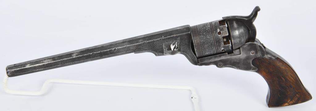 Colt Patterson 1836 Model 5 "Texas" Revolver .36: Up Next We Have a Colt Patterson 1836 Model 5 "Texas" Revolver, .36 Caliber, This is Likely a Replica But with all the overall wear it is difficult to say, This is a great display gun of Sam Colt's fi