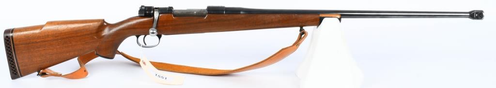 German K98 Mauser dot 1944 Sporter Rifle: Up Next We Have a German K98 Mauser dot 1944 Sporter Rifle With a Monte Carlo Stock, Limbsaver Recoil Pad, Equipped With a Muzzle Brake, Leather Sling, and a 24" Saturn .30-06 ICL Caribou Barrel, Over