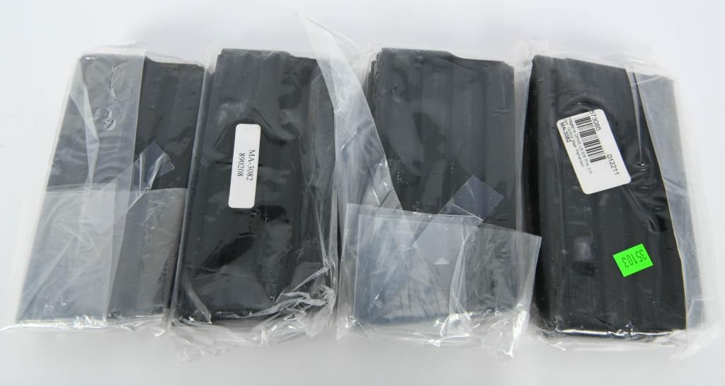 4 NIP DPMS LR308 Win Metal 20 Rd Magazines: Hello, firearm enthusiasts! It's time to level up your firepower with this Quad Pack Precision: 4 New in Package DPMS LR308 Win 20 Rd Magazines. Crafted with excellence, these magazines are ready to d