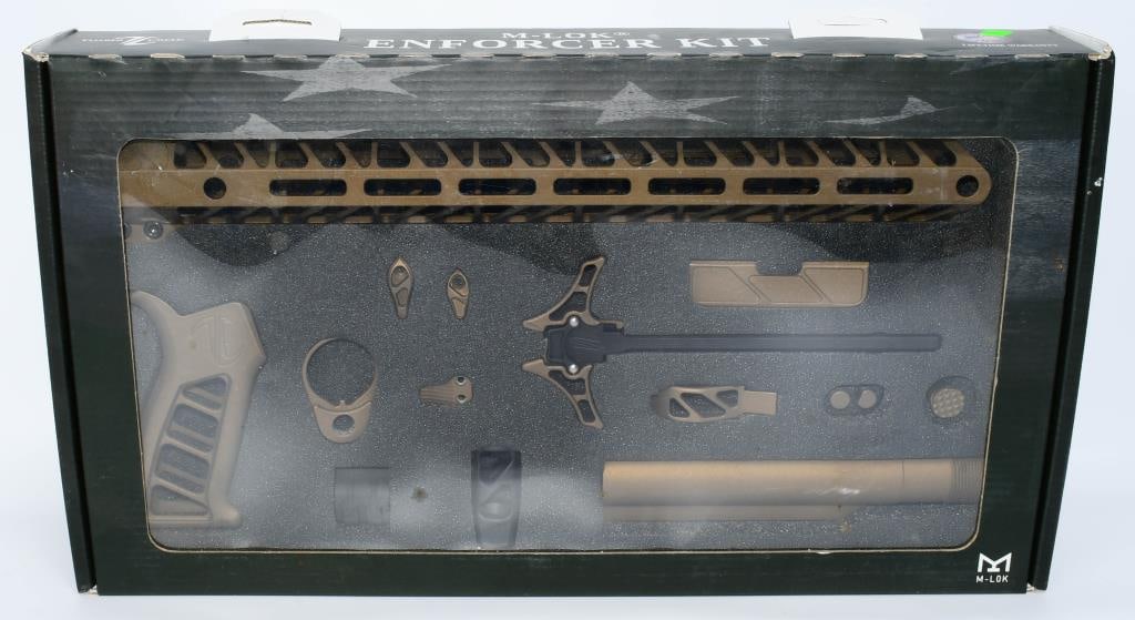 Timber Creek Outdoors Enforcer AR-15 Builder's Kit: Greetings, firearm enthusiasts! Introducing the Timber Creek Outdoors Enforcer AR-15 Builder's Kit in a stunning Bronze Cerakote finish, fresh and unopened in the box. This kit provides a unique oppor