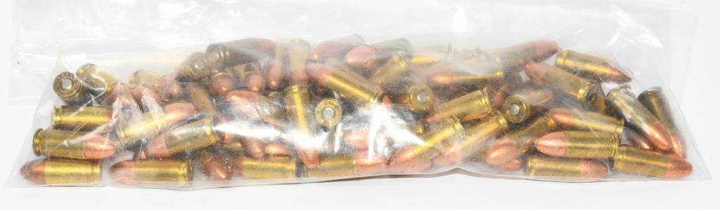 Approx 100 Rounds Of 9mm Luger Ammunition: Secure approximately 100 rounds of 9mm Luger ammunition, featuring brass-cased round nose bullets with various headstamps. Ideal for various shooting applications, Bid confidently on this opportunity 