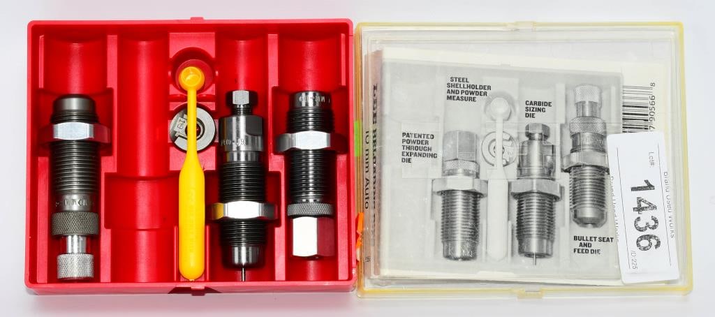 Lee Precision Reloading Die Set For 10mm Auto: Greetings, avid bidders! Explore the world of precision reloading with this Lee Precision Reloading Die Set tailored for 10mm Auto. This set is presented in impeccable condition, ensuring top-notch pe