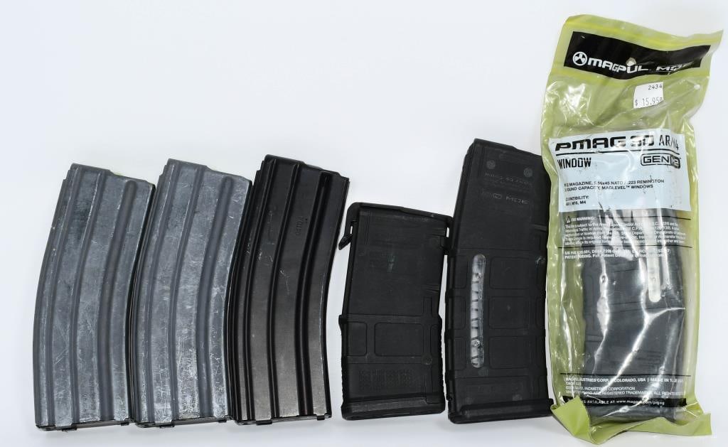 6 Various Branded AR-15 5.56mm Magazines: Hello, firearm enthusiasts! Get ready to diversify your magazine arsenal with this Mixed Arsenal Marvel: 6 Various Branded AR-15 5.56mm Magazines. This set includes 1 New in Package PMAG 30 Round, 1 P