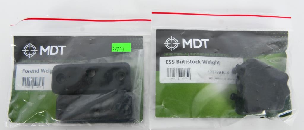 NIP MDT ESS Buttstock Weight & Forend Weights: Firearm Enthusiasts, an excellent opportunity is here! Presenting New In Package (NIP) MDT ESS Buttstock Weight & Forend Weights, designed to optimize the balance and feel of your rifle. Seize this ch