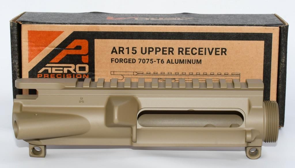 New AR15 Stripped Upper Receiver In FDE Cerakote: Greetings, firearm enthusiasts! Here's an exciting opportunity for you - a brand-new AR15 Stripped Upper Receiver in FDE Cerakote, still sealed in the box. This stripped upper receiver boasts the dura