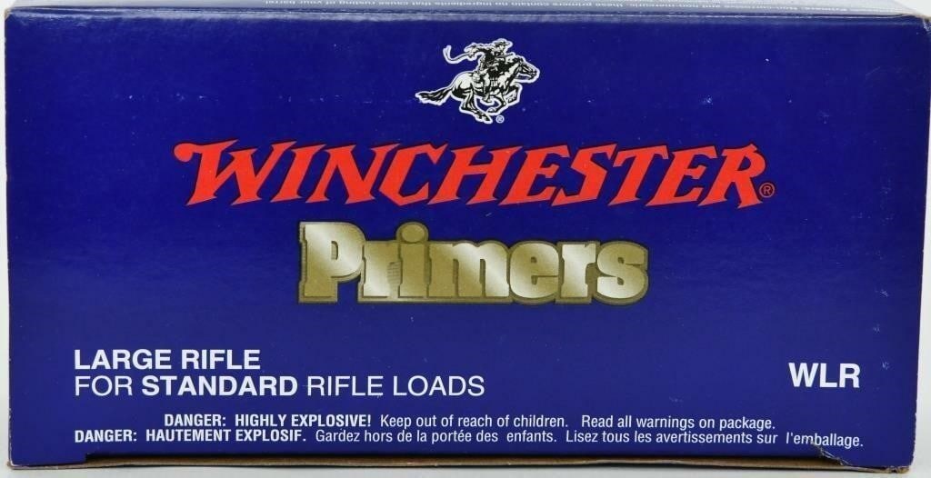 1000 Count of Winchester Large Rifle Primers: 1000 Count of Winchester Large Rifle Primers, These non-corrosive, all weather primers deliver fast, dependable ignition under any shooting condition. Primers are constantly and rigorously tested for