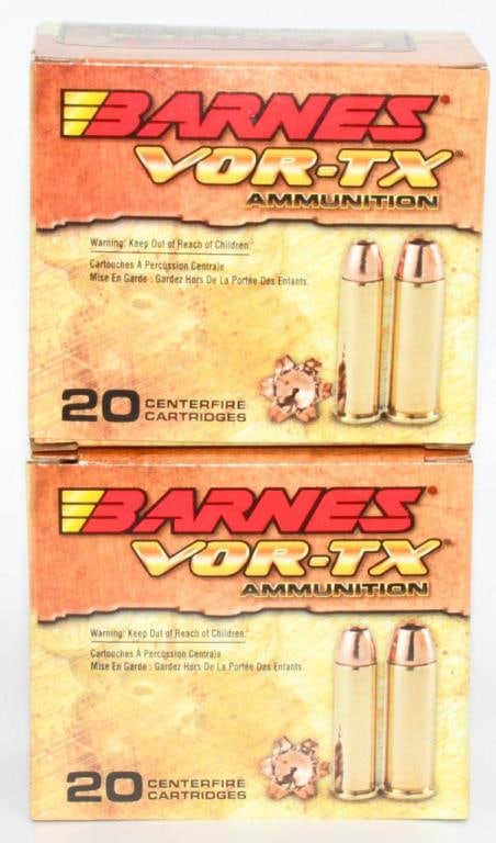 40 Rounds of Barnes .357 Mag HP Ammunition: Acquire 40 rounds of Barnes .357 Mag HP ammunition, featuring potent 140-grain Vor-TX XPB Hollow Point projectiles and reliable brass-cased construction. Barnes is renowned for its commitment to preci
