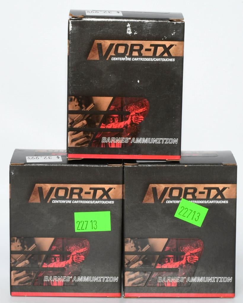 60 Rounds of Barnes .45 ACP Tac-XP Ammunition: Indulge in excellence with our exclusive auction featuring 60 rounds of Barnes .45 ACP Tac-XP Ammunition. Each round boasts a potent 185 Grain Brass Cased Vor-Tx projectile, embodying Barnes' commitme