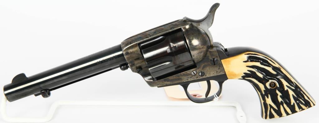 Great Western Arms Co Colt SA Revolver .22 LR: Great Western Arms Co Colt SA Revolver in .22 LR - A Classic Reproduction with Hollywood Legacy! Behold the Great Western Arms Co Colt SA Revolver, a 1955 production that faithfully reproduces the ico