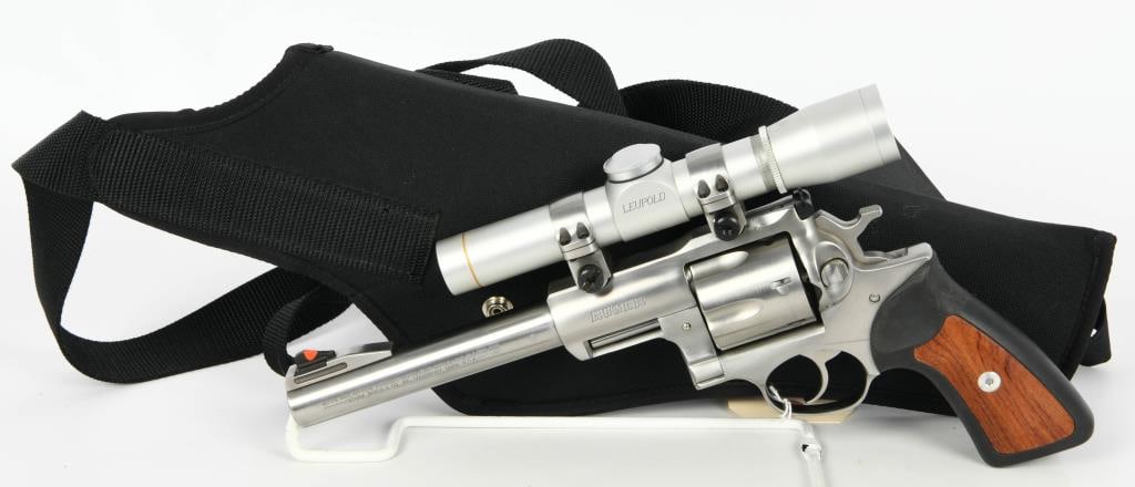 Ruger Stainless Super Redhawk Revolver .44 Magnum: Introducing the Ruger Stainless Super Redhawk Revolver: The Ruger Stainless Super Redhawk Revolver is a robust and powerful firearm chambered in .44 Magnum. With a substantial 7 1/2" heavy barrel, thi