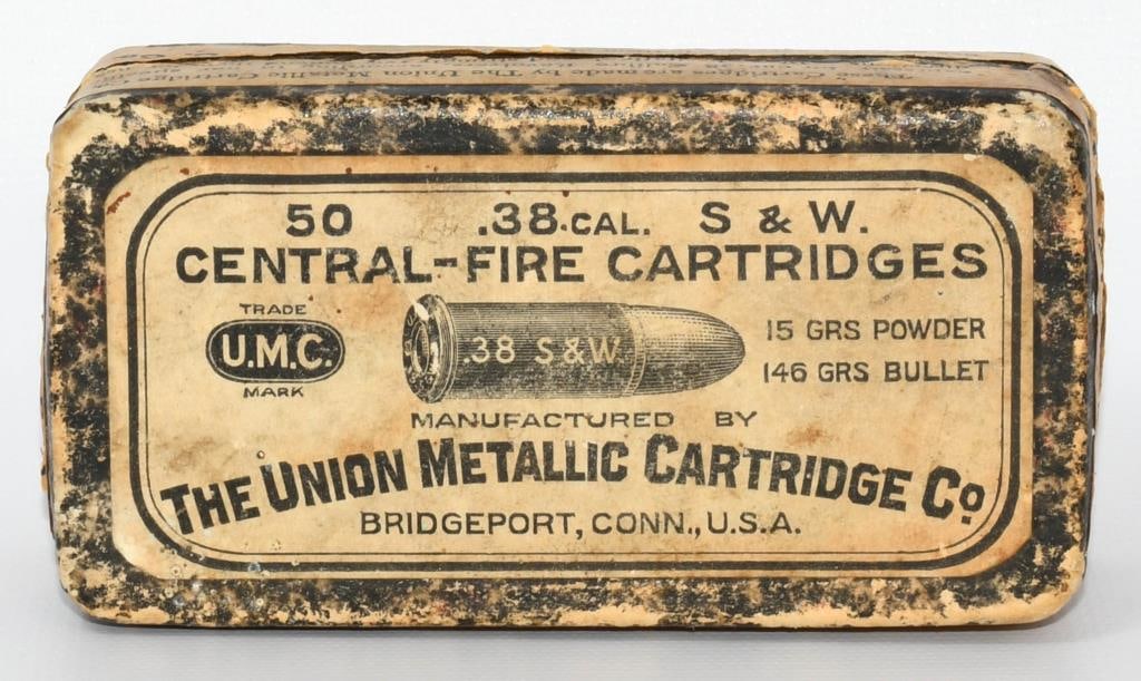 50 Rd Collector Box UMC .38 Cal S&W Ammunition: Hello, esteemed collectors and aficionados of ammunition marvels! Feast your eyes on a true gem ? the 50 Rd Collector Box of UMC .38 Cal S&W Ammunition, a testament to precision crafted by The Union M