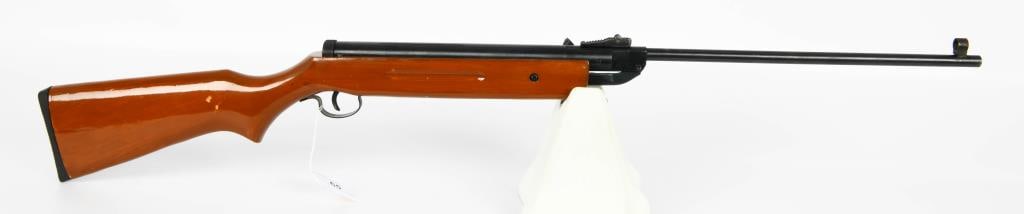 Chinese Under lever Break open Airgun w/extra bare: lot contains a vintage Chinese Under Lever break open Airgun with front hooded sight, rear sight ramp (part of it appears missing) refer to pictures when bidding this lot, comes with a nice lacquered