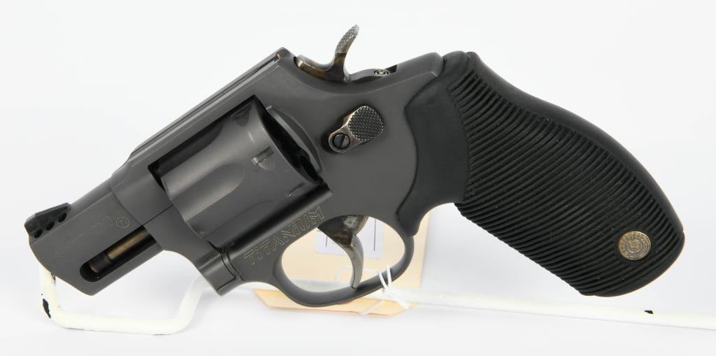 Taurus Titanium Revolver Ported .357 Magnum: Up Next We Have a Taurus Titanium Revolver With a 2" Ported Barrel, Chambered in .357 Magnum, Ribber Grips, Seven Shot Cylinder, Appears in Excellent Condition, Very Lightweight!