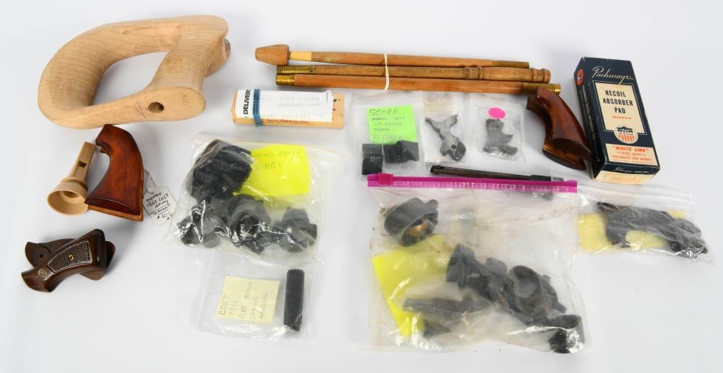 Gunsmithing Goodies; Get your bid on Great Items: Attn: Gunsmithing Pros, here lies a great lot of Misc items you will need at some point: listed below are the great items for you to bid and win! K&S Lead finder Shotgun Sight Colt 1911 Flat main spri
