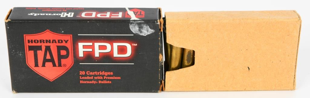 40 Rounds of .223 Ammo 20 are Hornady TAP FPD: 40 Rounds of .223 Ammo 20 are Hornady TAP FPD, 20 are on Stripper Clips.