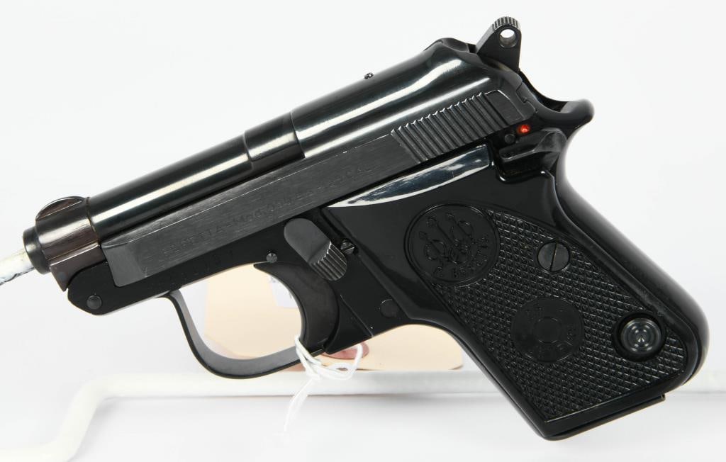 Beretta Model 950 BS Semi Auto Pistol .25 ACP: Up Next We Have a Beretta Model 950 BS Semi Auto Tip-up Pistol Chambered in .25 ACP, It Comes With One Magazine and appears in Great Shape!