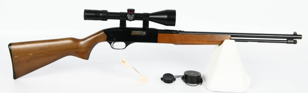 Winchester Model 190 Semi Auto Rifle .22 LR: Here is a Winchester Model 190 Semi Auto Rifle Chambered in .22 LR, Tube Fed, Comes Topped with a Simmons Blazer 3-9X50 Scope.