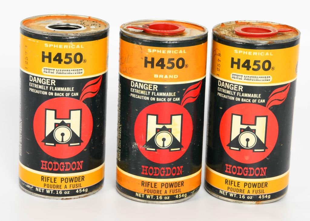 3.5 Lbs Of Hodgdon H450 Spherical Rifle Gun Powder: Esteemed bidders, feast your eyes on this captivating auction: 3.5 pounds of Hodgdon H450 Spherical Rifle Gun Powder, meticulously packaged into three 1-pound containers. Hodgdon H450 stands out for i