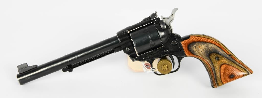 Herritage Rough Rider Revolver .17 HMR: Here is a Herritage Rough Rider Revolver Chambered in .17 HMR, 6 1/2" Barrel, and Laminate Grips.
