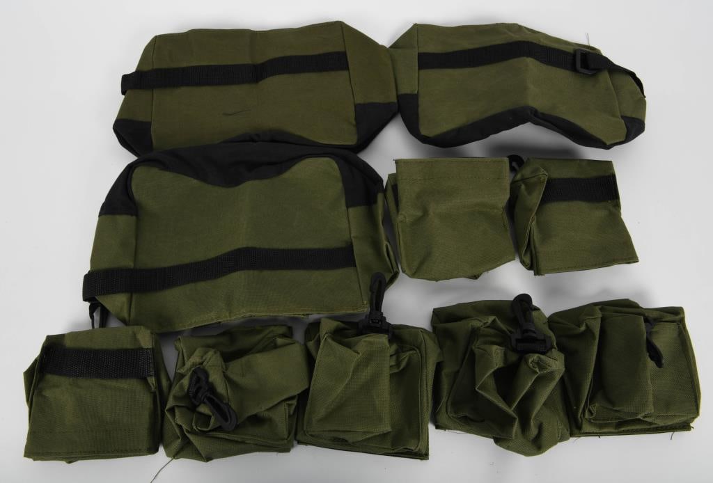 Shooting Rifle Rest bags, 3 lg 7 small: Shooting Rifle Rest Bag, Shooting Bags for Rifles for Gun Rest Hunting Outdoor ? Unfilled- there is 3 large and 7 small Multipurpose Shooting Rest Bags for Rifles: They are designed to create a solid 
