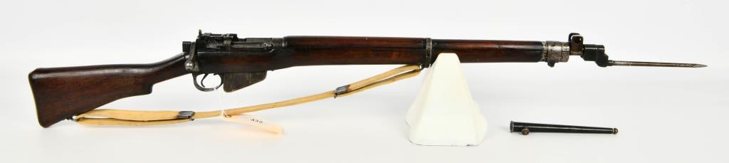 Lee Enfield No.4 MK I Military Rifle .303: Here We Have a Lee Enfield No.4 MK I Military Rifle Chambered in .303 Brit, It Comes Complete With Magazine, Sling, and Pig Sticker Bayonet With Sheath.