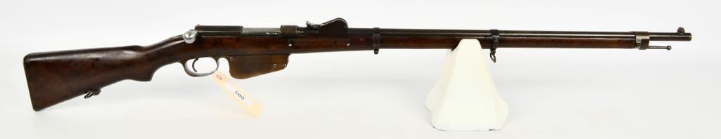 Steyr Mannlicher M1895 Infantry Rifle: Up Next We Have a Steyr Mannlicher M1895 Infantry Rifle, It Appears in Good Condition For Age. The Mannlicher M1895 (German: Infanterie Repetier-Gewehr M.95, Hungarian: Gyalogs?gi Ism?tlo Puska M95; ?