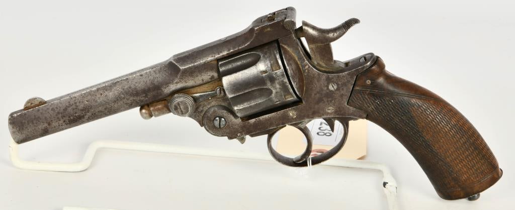 Antique Thomas Bland & Sons Double Action Revolver: Up Next We Have an Antique Thomas Bland & Sons Double Action Revolver The top of the barrel is marked "T. BLAND & SONS 106 STRAND LONDON. Uses Smith & Wesson-style barrel latch, I Think Chambered in .