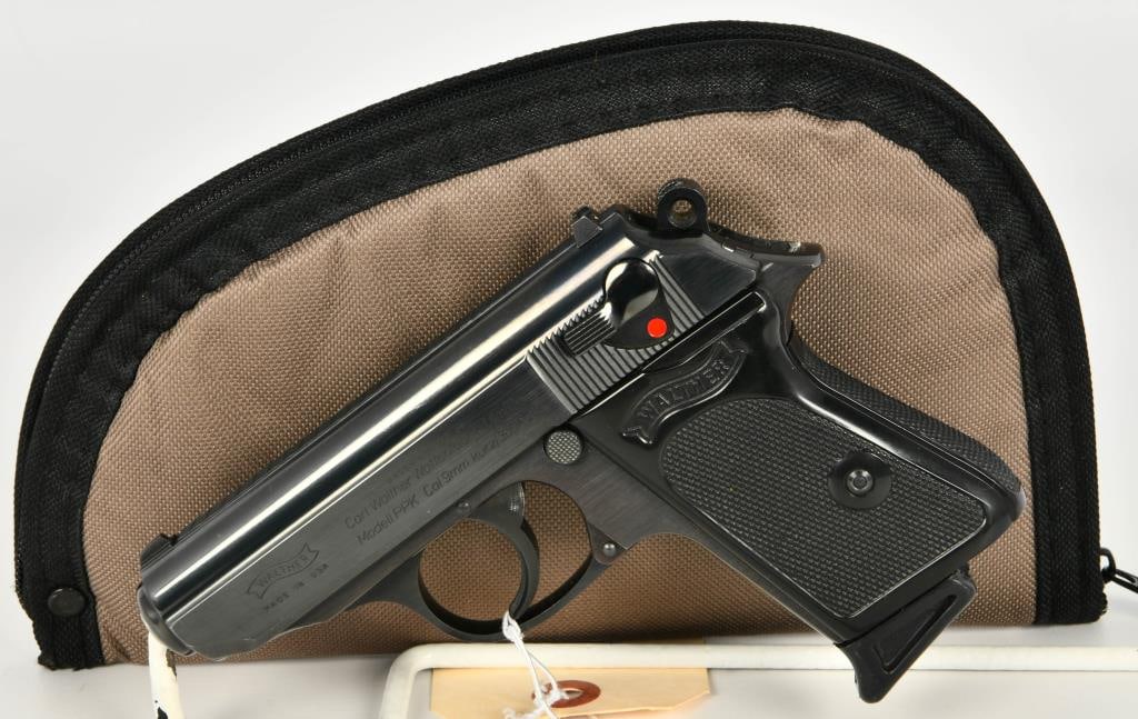 Walther Modell PPK Semi Auto Pistol .380 ACP: Up Next We Have a Walther Modell PPK Semi Auto Pistol, Chambered in .380, It Comes With One Magazine, Imported by Interarms, Overall Appears in Excellent Condition and Comes in a Soft Padded Case.