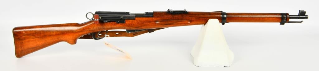 Swiss K1911 Carbine Straight Pull Rifle 7.5x55: Up Next We Have a Swiss K1911 Carbine Straight Pull Rifle Chambered in 7.5x55, Comes With Leather Sling, Overall Appears in Good Old Condition.