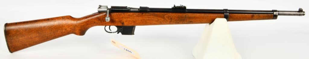Spanish Destroyer Carbine chambered in 9mm Largo: Up Next We Have a Spanish Destroyer Carbine chambered in 9mm Largo/Bergman Made By Gaztanaga y Compania. These handy carbines were issued to guards and police and fed from a 6-round magazine. The rifl