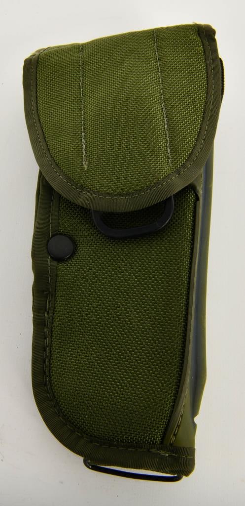 Hill Country M-12 Beretta M9 Olive Drab Holster: Greetings esteemed bidders! Up for auction is a Hill Country M-12 Beretta M9 olive drab holster, appearing in overall excellent condition. This holster, crafted for the Beretta M9 pistol, showcases du