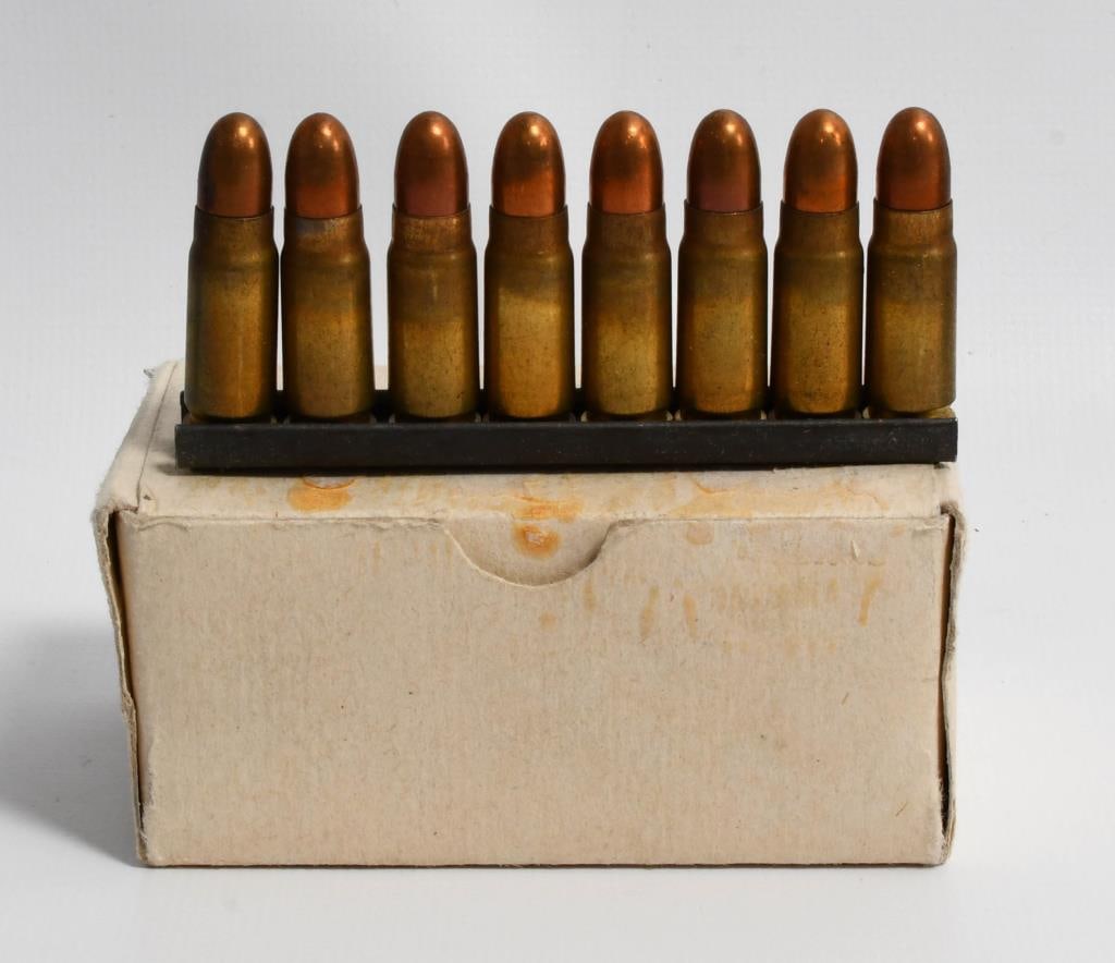 40 Rounds Of .30 Carbine Ammo W/ Stripper Clips: Hello bidders! Up for auction are 40 rounds of .30 Carbine ammunition, loaded on stripper clips for convenient use.