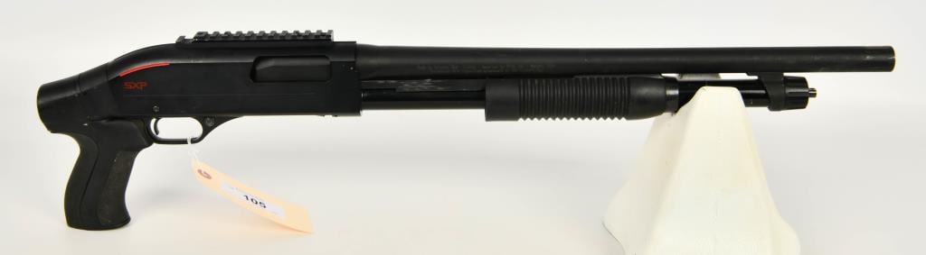 Winchester Super-X Pump SXP Shotgun 12 Gauge: Up Next We Have a Winchester Super-X Pump SXP Shotgun Chambered in 12 Gauge, 18 1/2" Barrel, Pistol Grip, and Topped With a Piccatiny Rail. Overall Appears in Fair Pre-owned Condition.