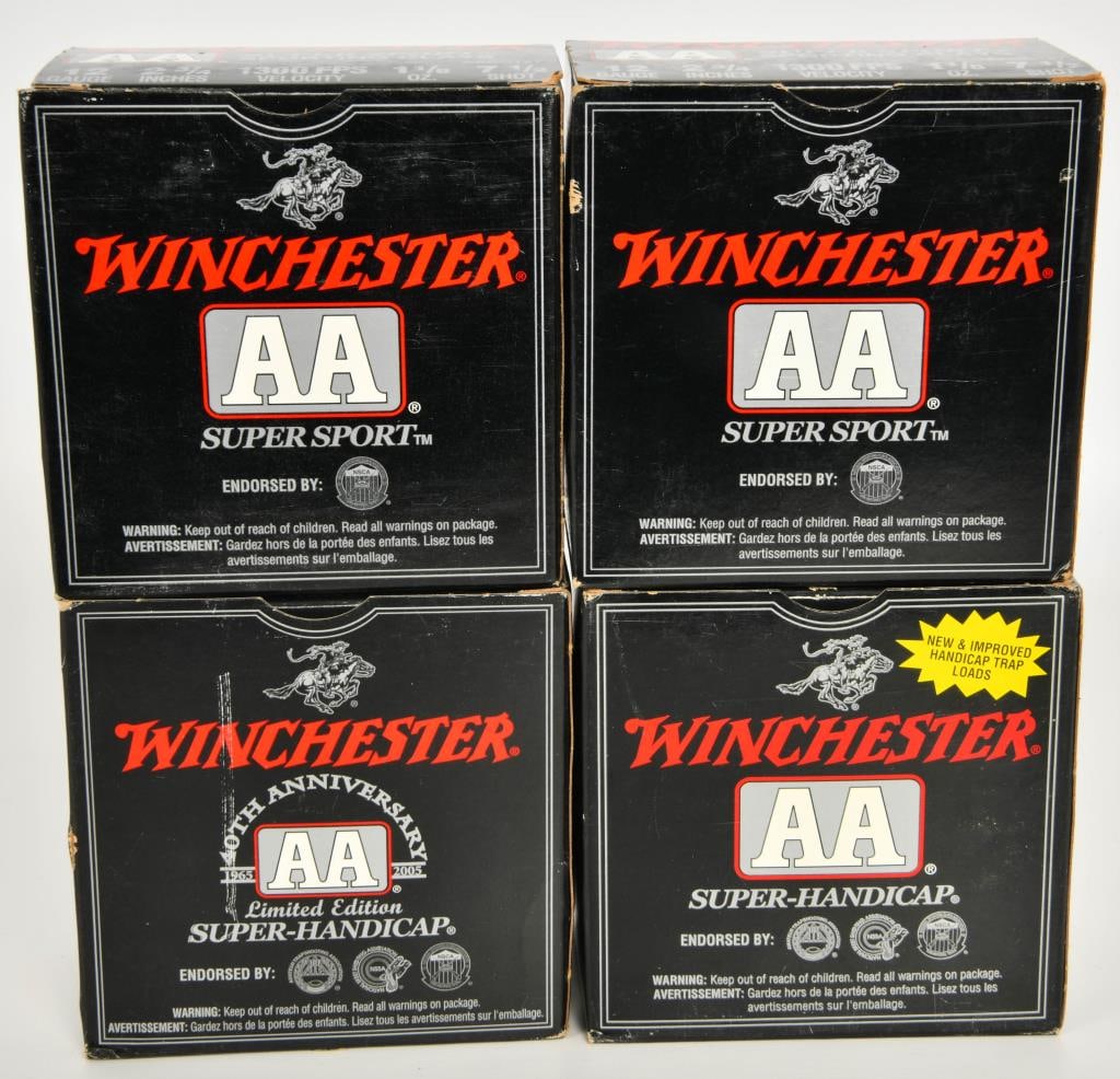 100 Rounds of Winchester AA Shotshells 12 Gauge: Up Next We Have a 100 Rounds of Winchester Heavy Target Load & Super Sport Sporting Clays Shotshells in 12 Gauge, 7 1/2 & 8 Shot