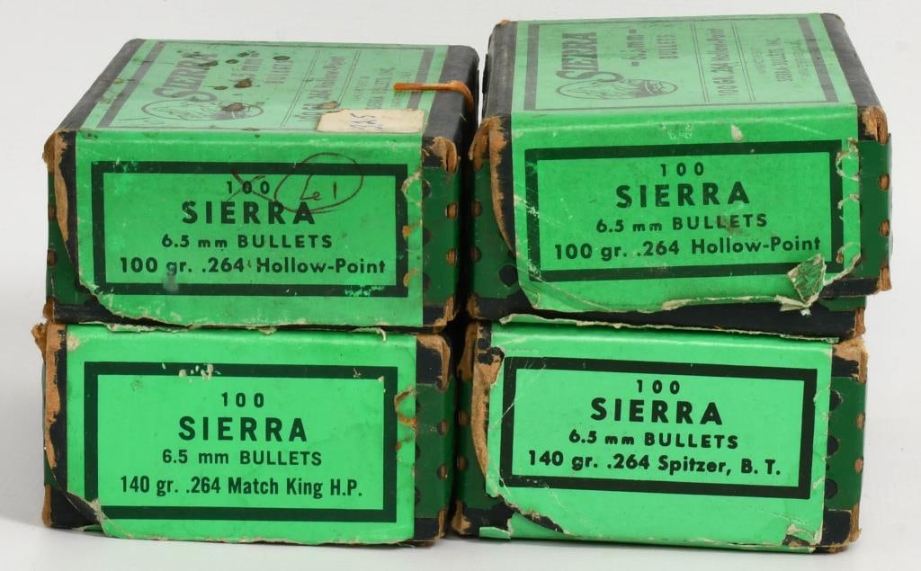 Approx 300 Ct Of Sierra 6.5mm Reloading Bullet: Tips; Hello, shooting enthusiasts! Up for auction are approximately 300 CT of Sierra 6.5mm reloading bullet tips, featuring both 100 grain and 140 grain options.
