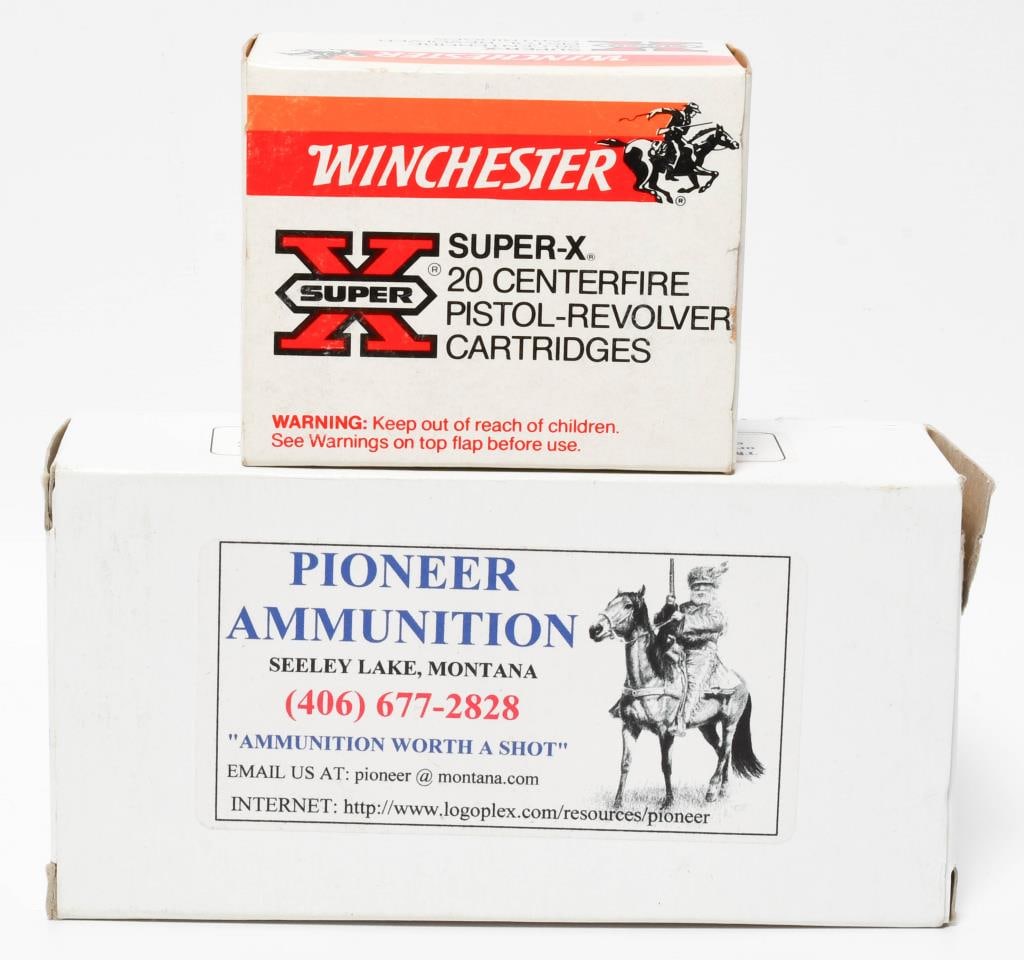 70 Rounds Of .45 Long Colt Ammunition: Greetings, bidders! Up for auction are 70 rounds of .45 Long Colt ammunition, including 20 rounds of Winchester Super-X 255-grain and 50 rounds of factory-new 300-grain jacketed hollow points.