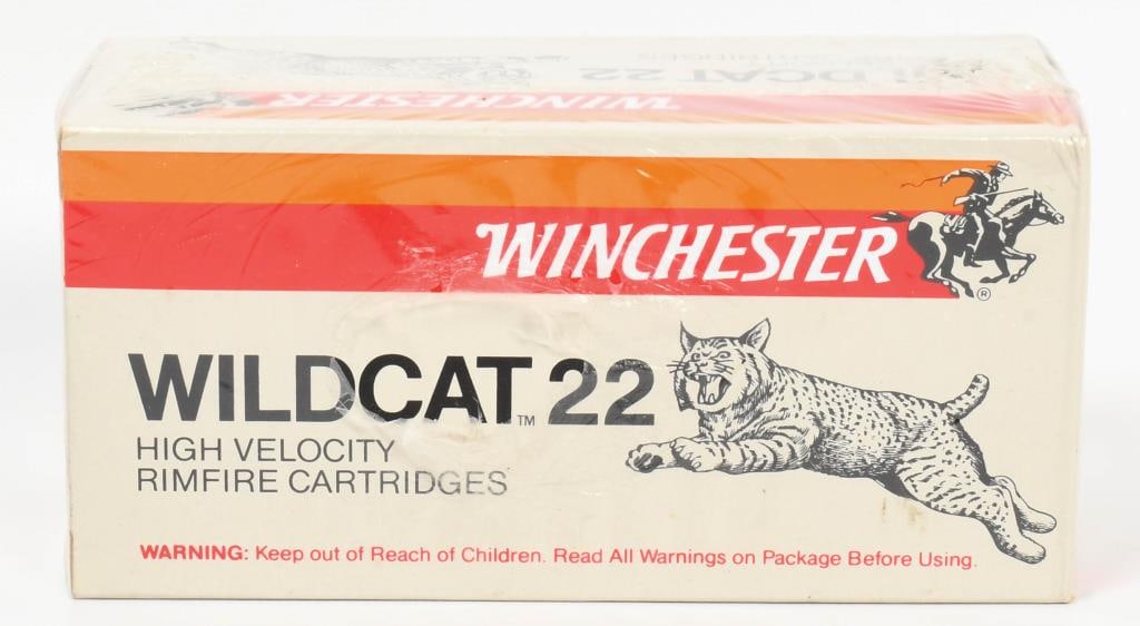 500 Rounds Of Winchester Wildcat .22 LR Ammunition: Welcome, bidders! Up for auction are 500 rounds of Winchester Wildcat .22 LR ammunition. Known for its reliability and consistency, this ammo is perfect for target practice and plinking.